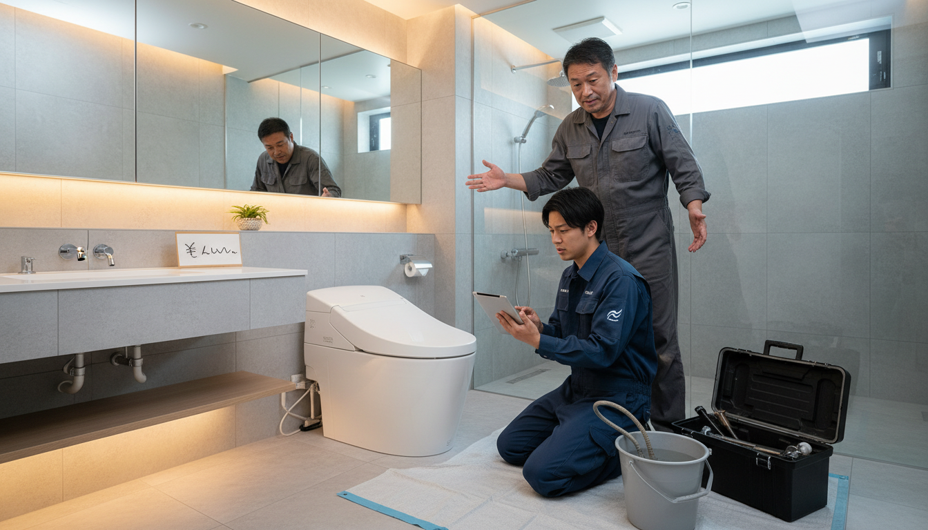 悪質なトイレつまり修理業者を避けるための注意点に関する画像