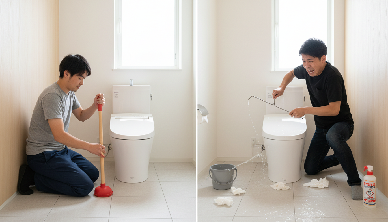 業者を呼ぶ前に試せることと、絶対にやってはいけないことに関する画像