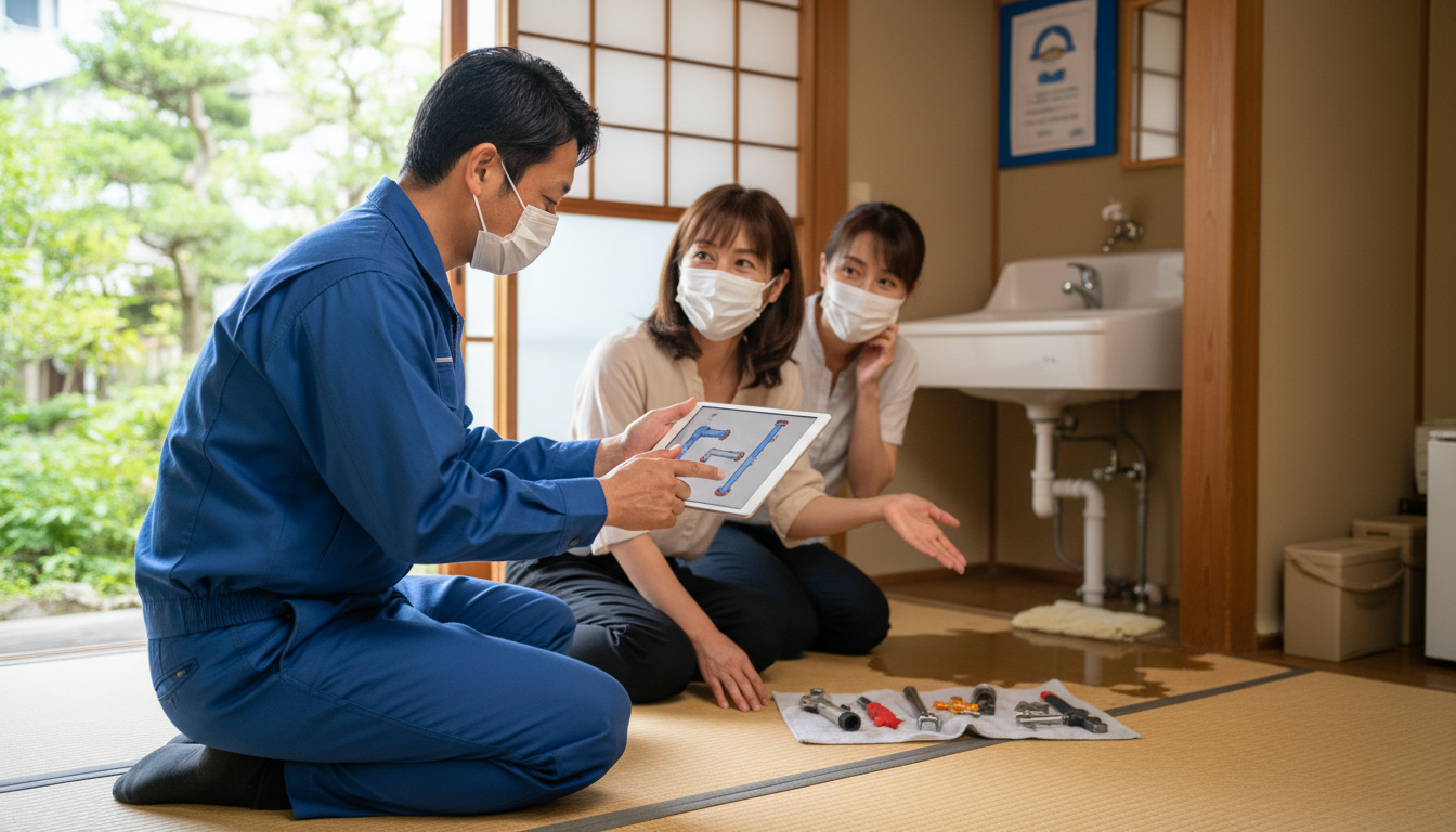 見積もり無料・水道局指定工事店かを確認するに関する画像