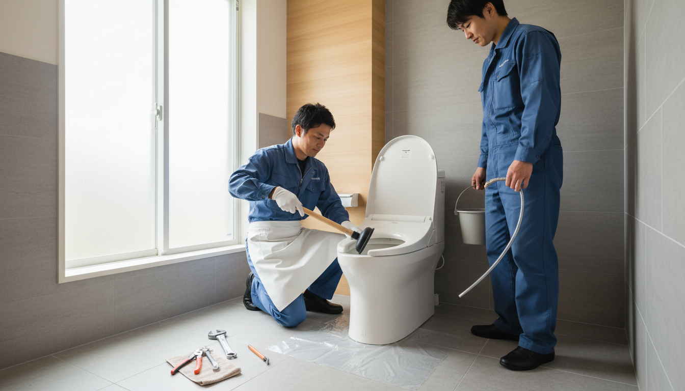 プロが解説!トイレつまりの原因と自分でできる対処法に関する画像