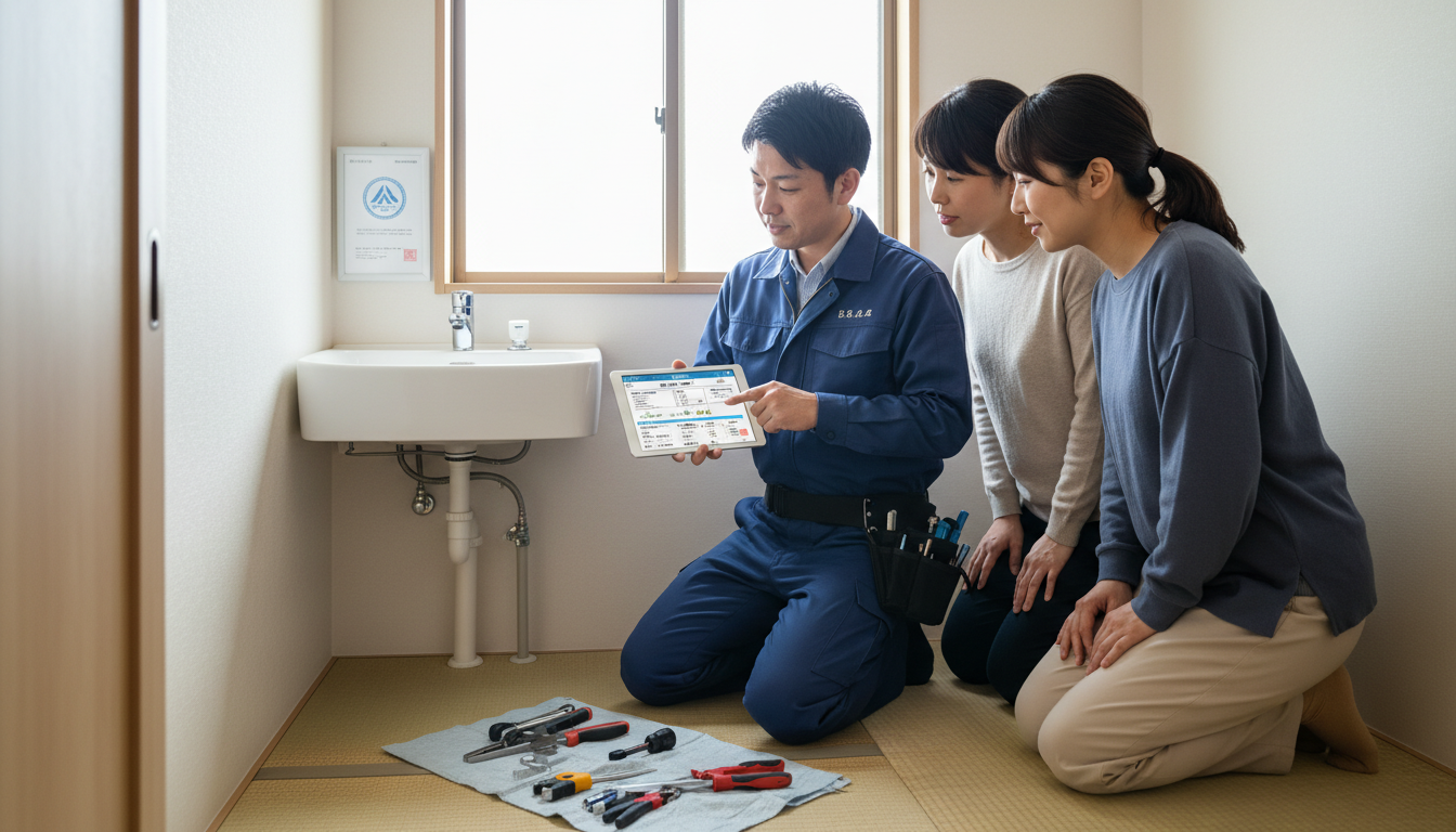 見積もり無料・水道局指定工事店かを確認するに関する画像