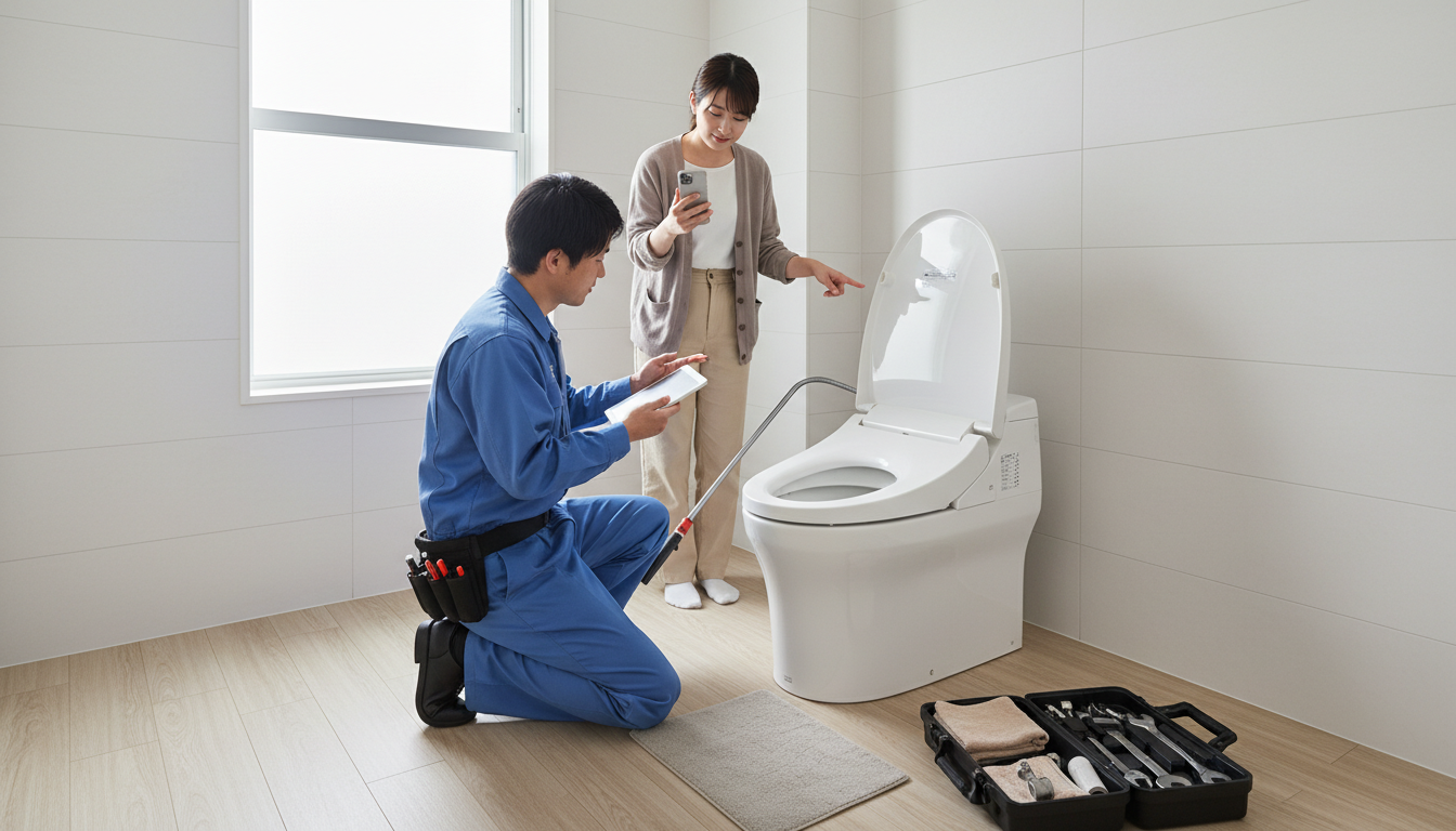 スムーズな依頼のために！トイレつまりの修理依頼時に伝えるべきことに関する画像