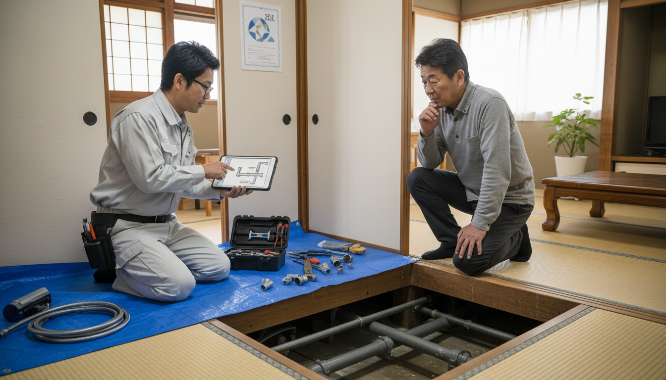 見積もり無料・水道局指定工事店かを確認するに関する画像