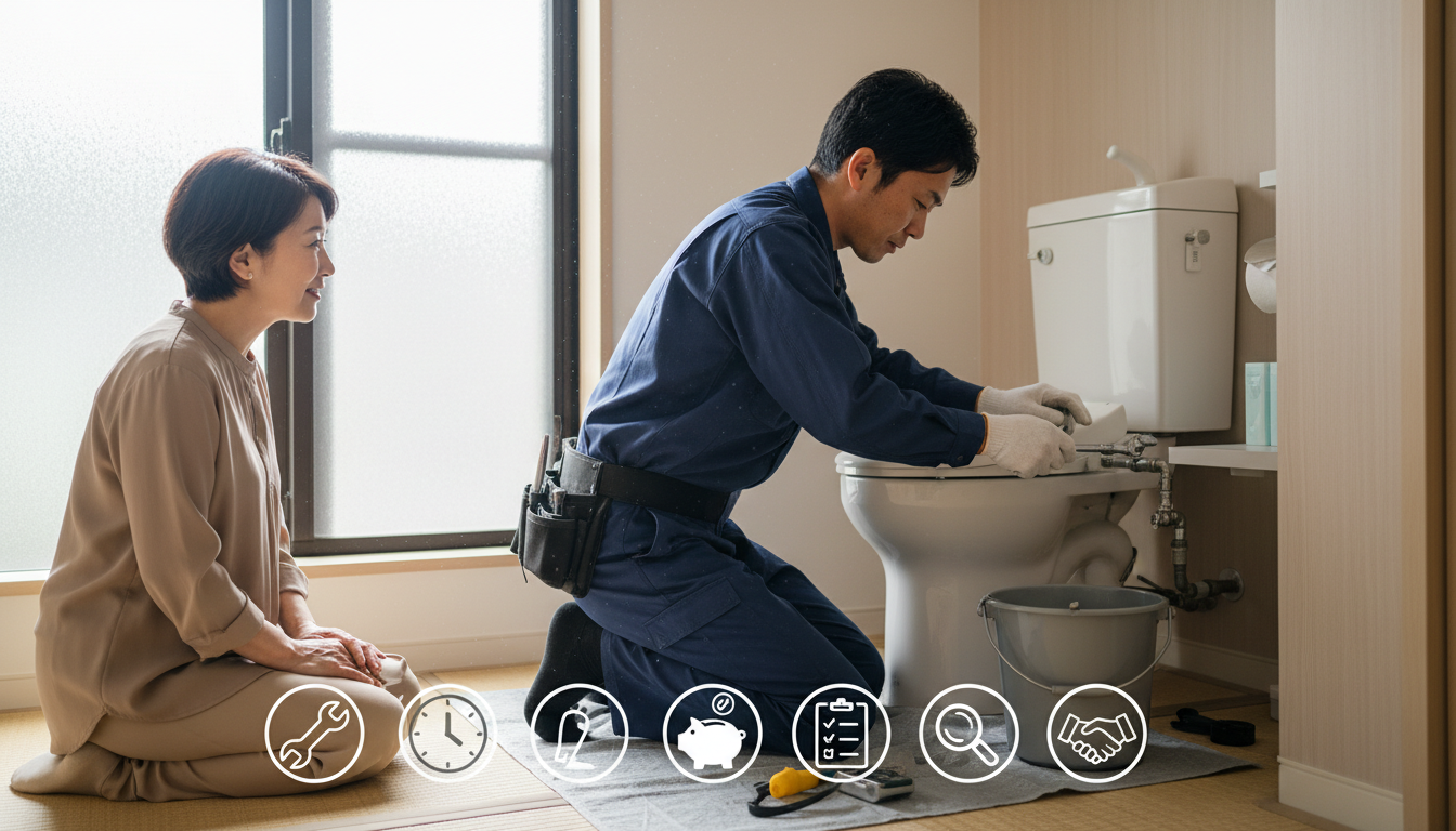 川北町で信頼できる水道修理業者を選ぶ5つのポイントに関する画像