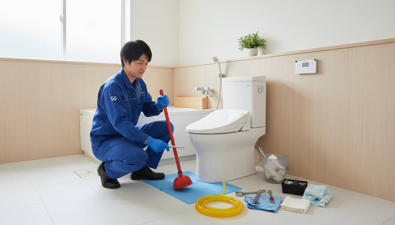 トイレつまりの原因別！自分でできる対処法とプロに任せるべきケースに関する画像