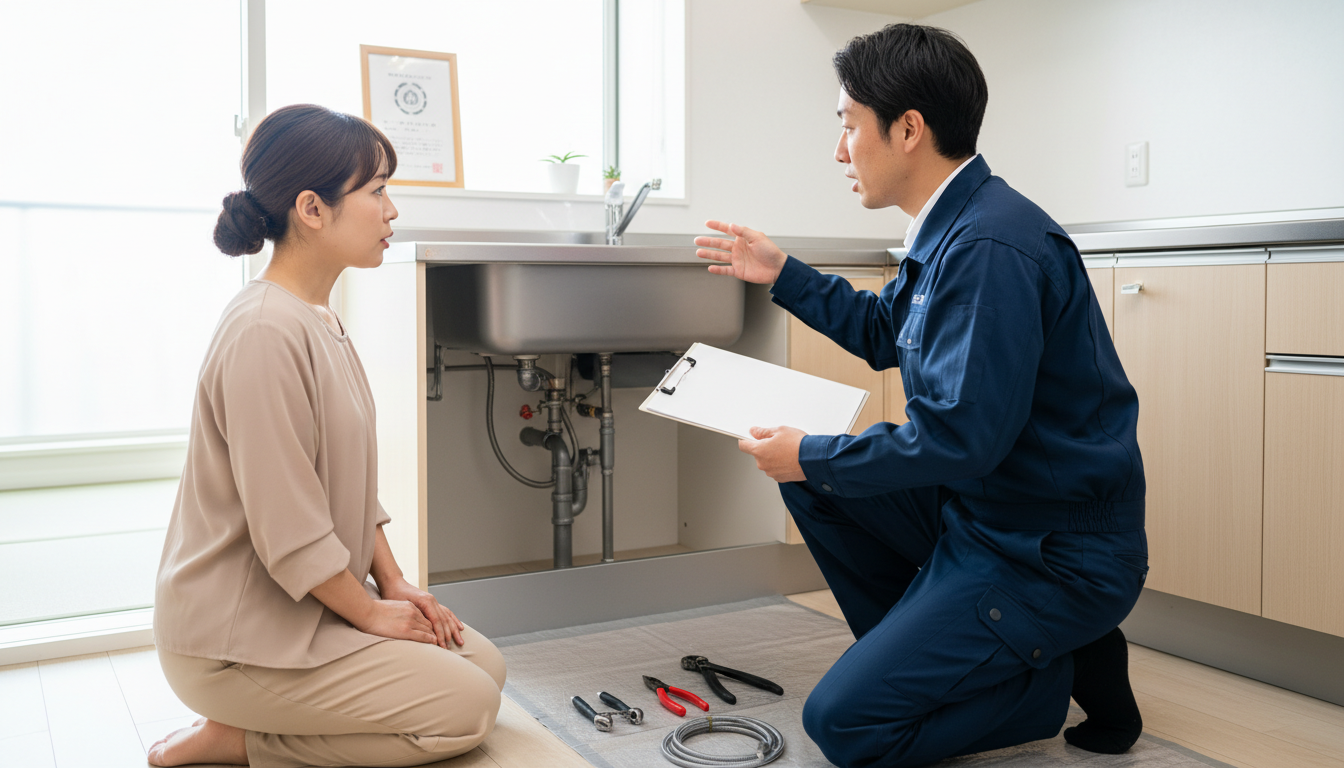 見積もり無料・水道局指定工事店かを確認するに関する画像