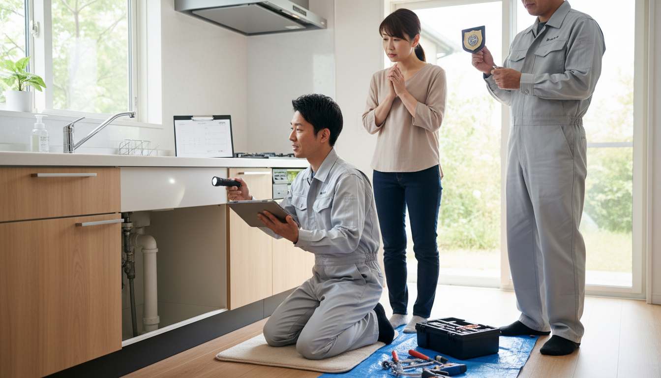 見積もり無料・水道局指定工事店かを確認するに関する画像