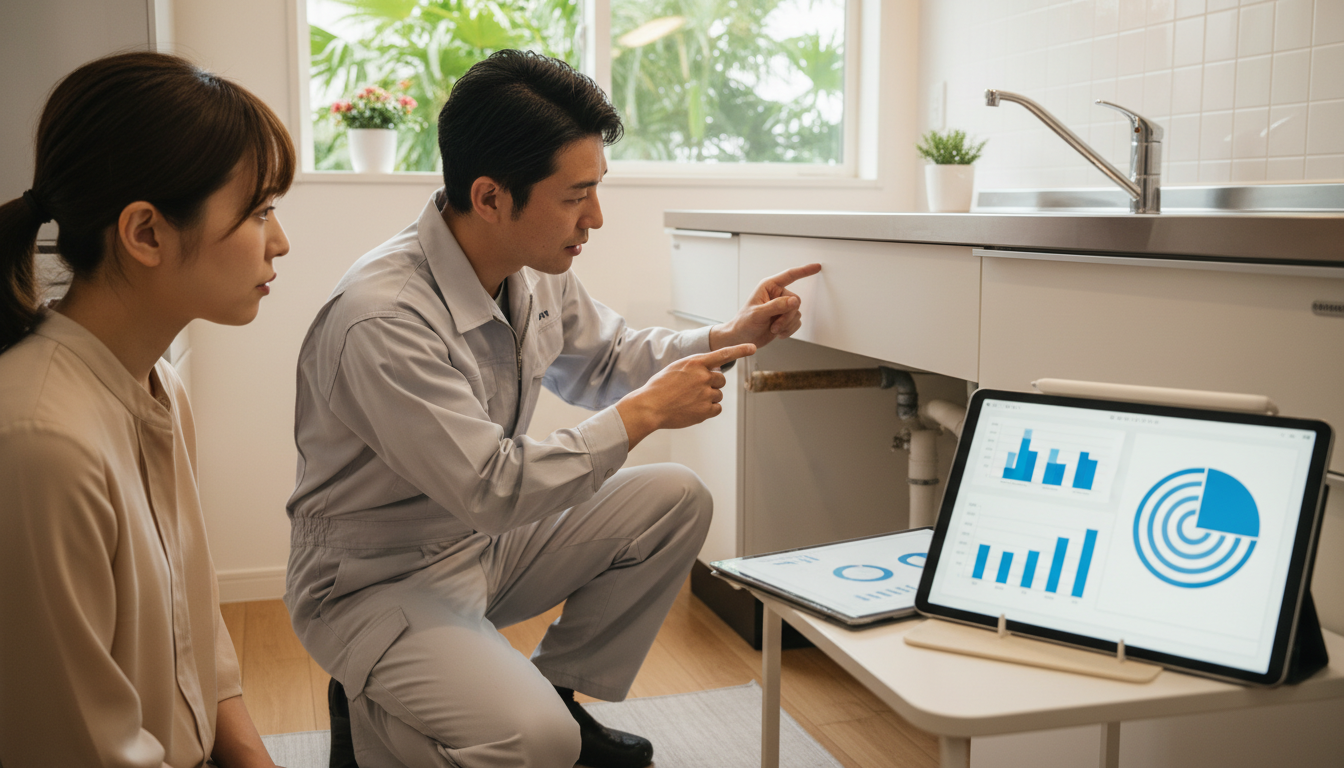 見積もり無料・水道局指定工事店かを確認するに関する画像