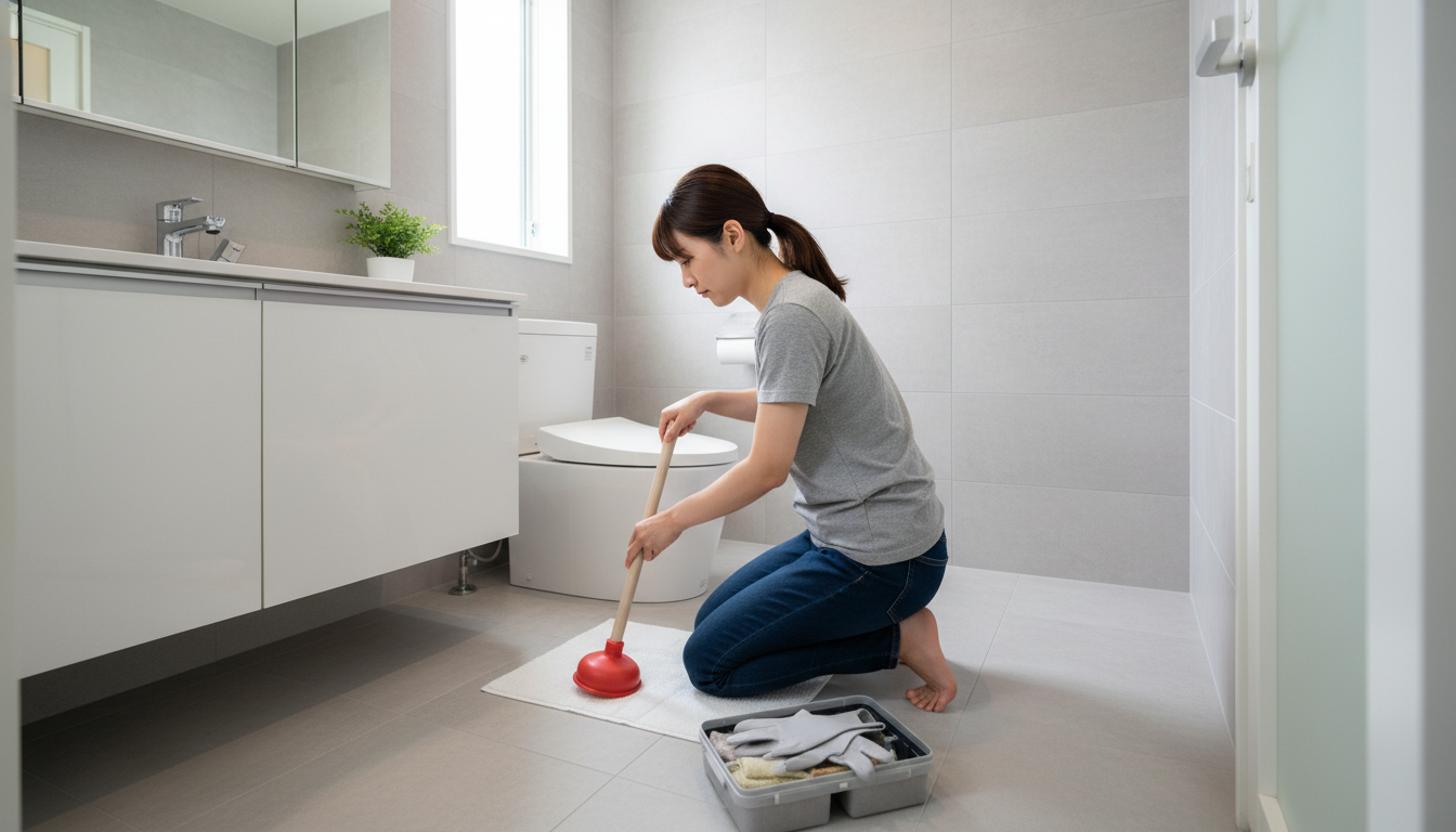 業者を呼ぶ前に試せるかも？自分でできるトイレつまり解消法に関する画像