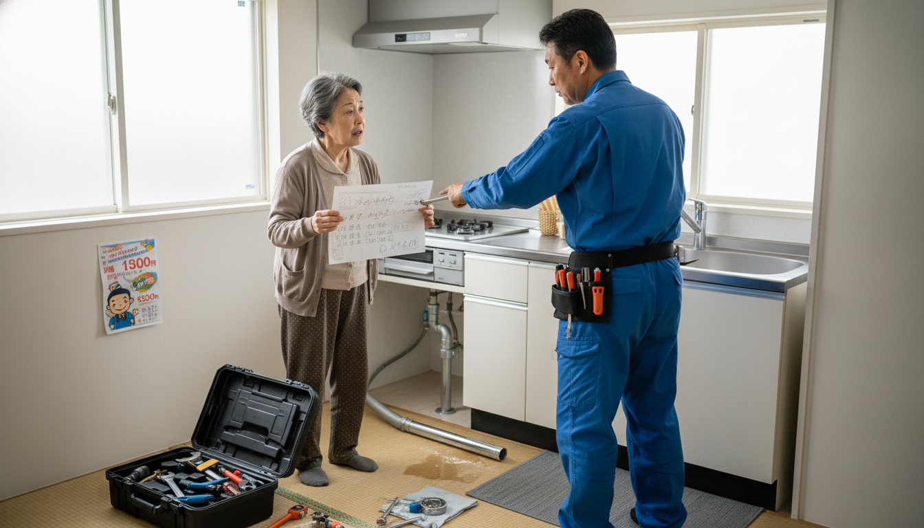 悪質な水道業者に注意！よくあるトラブル事例と回避策に関する画像