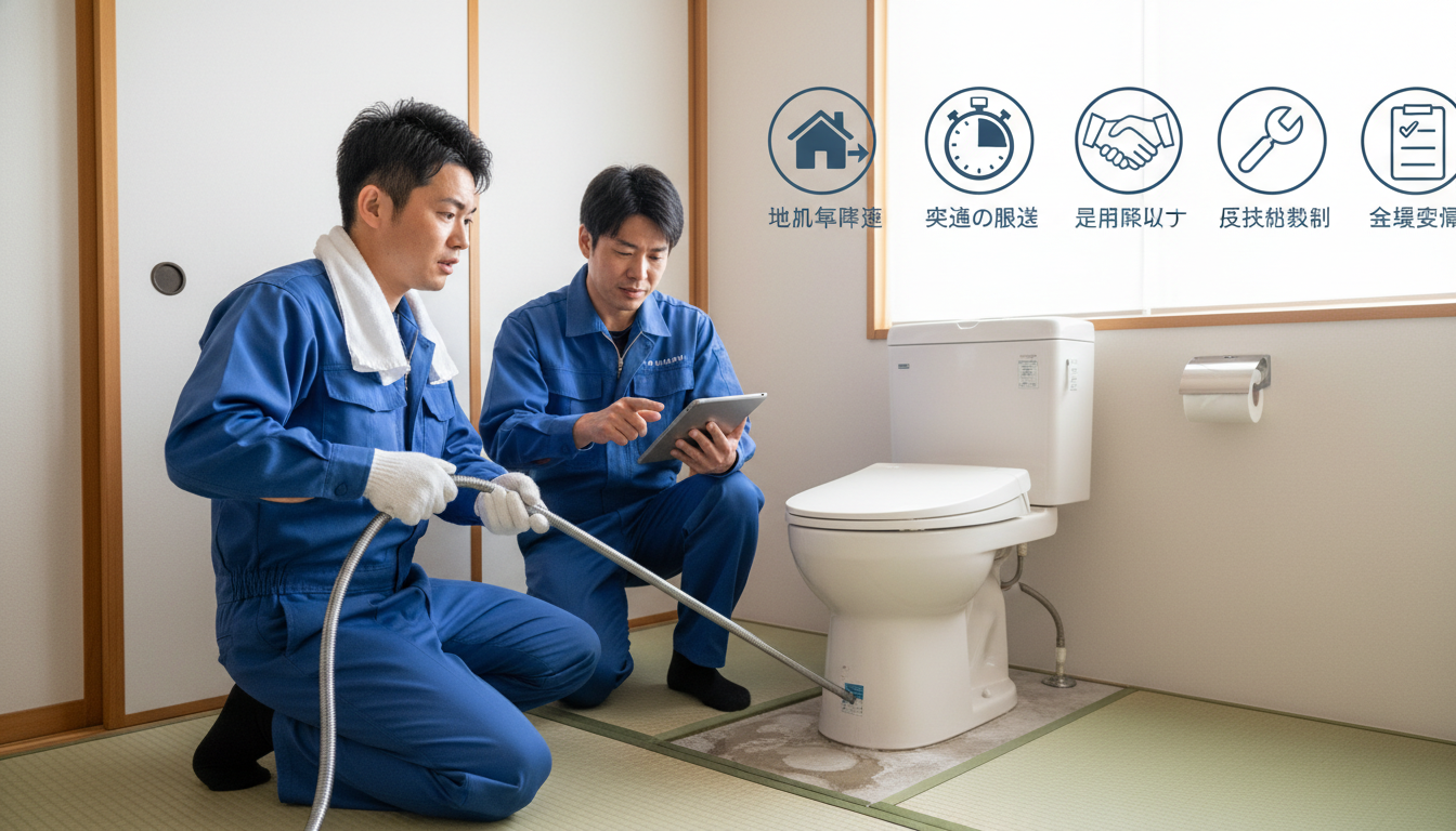 高石市で信頼できる水道業者を選ぶための5つのチェックポイントに関する画像