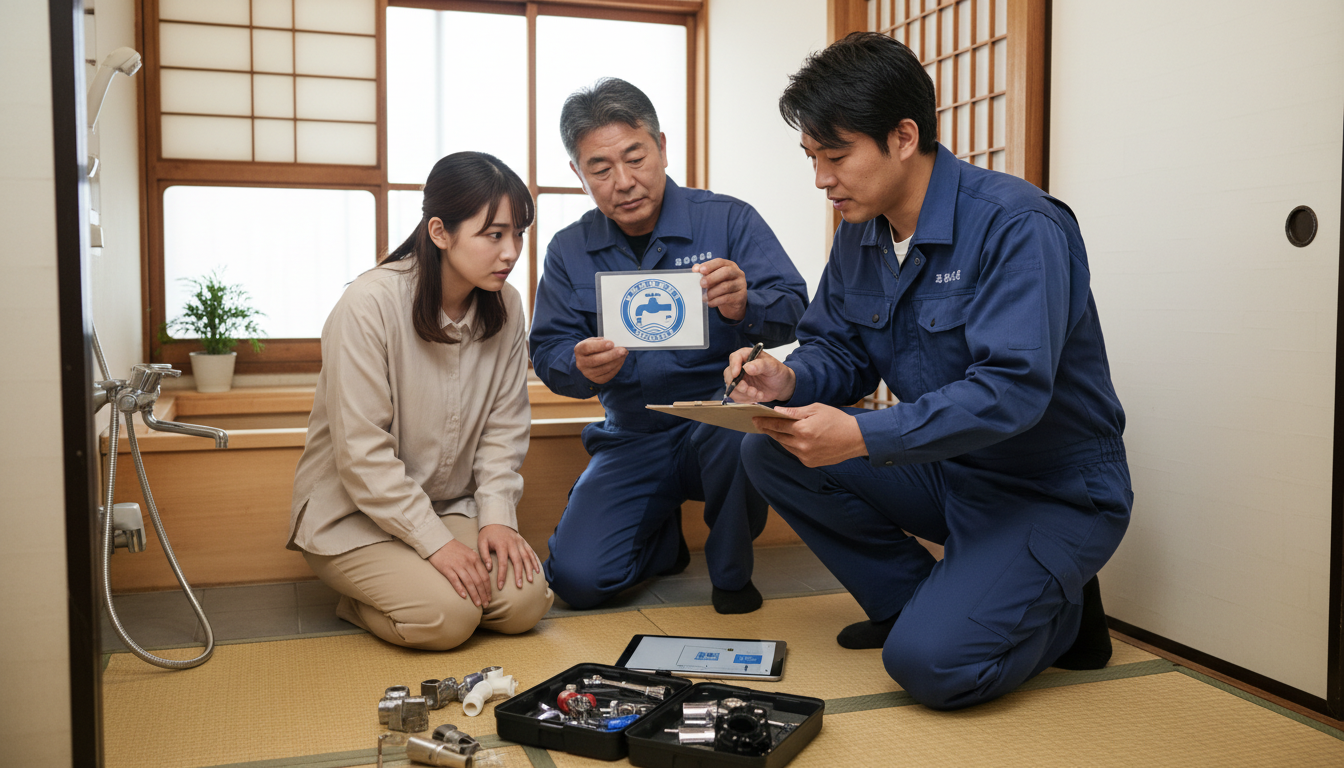 見積もり無料・水道局指定工事店かを確認するに関する画像