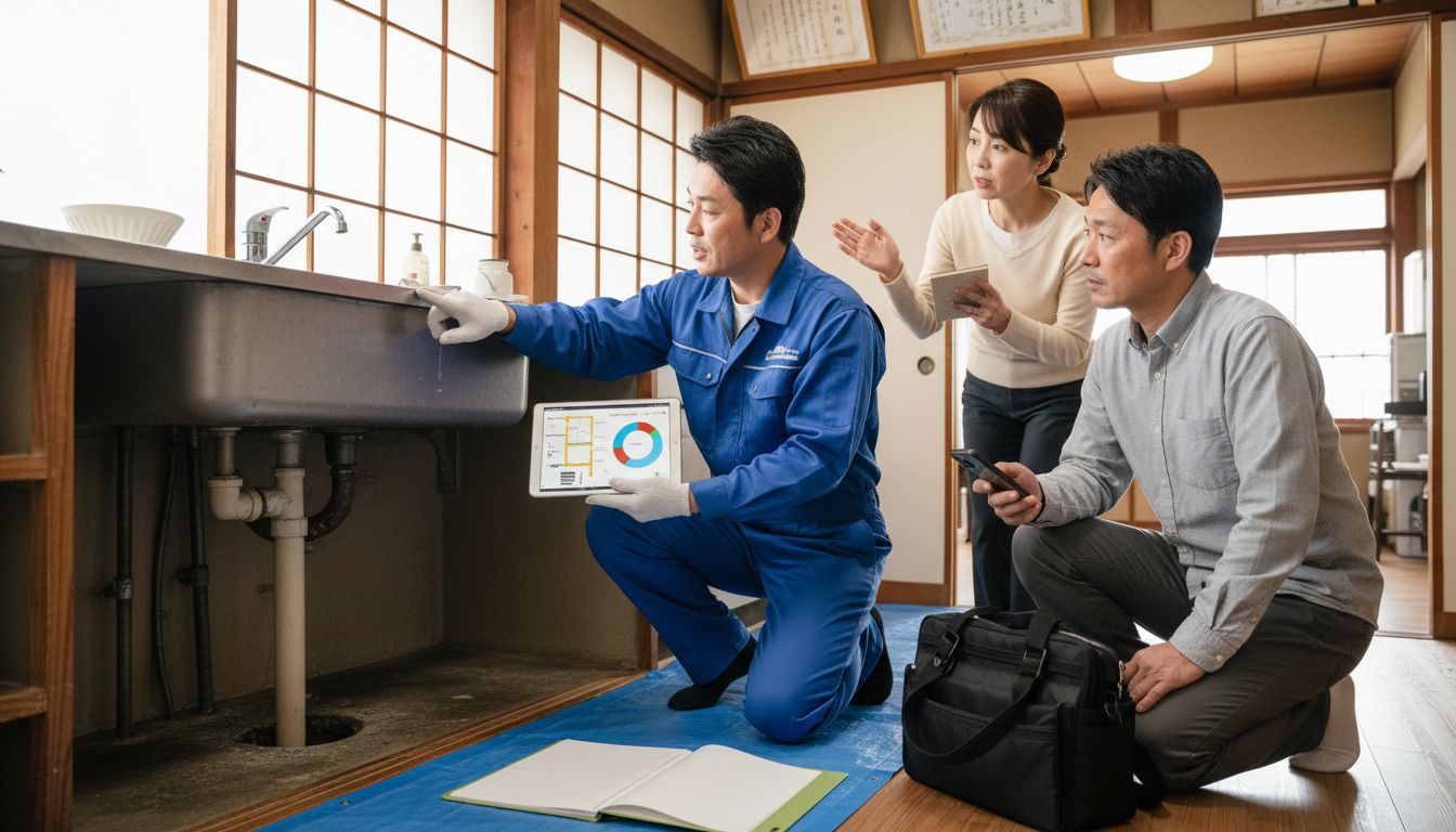 見積もり無料・水道局指定工事店かを確認するに関する画像