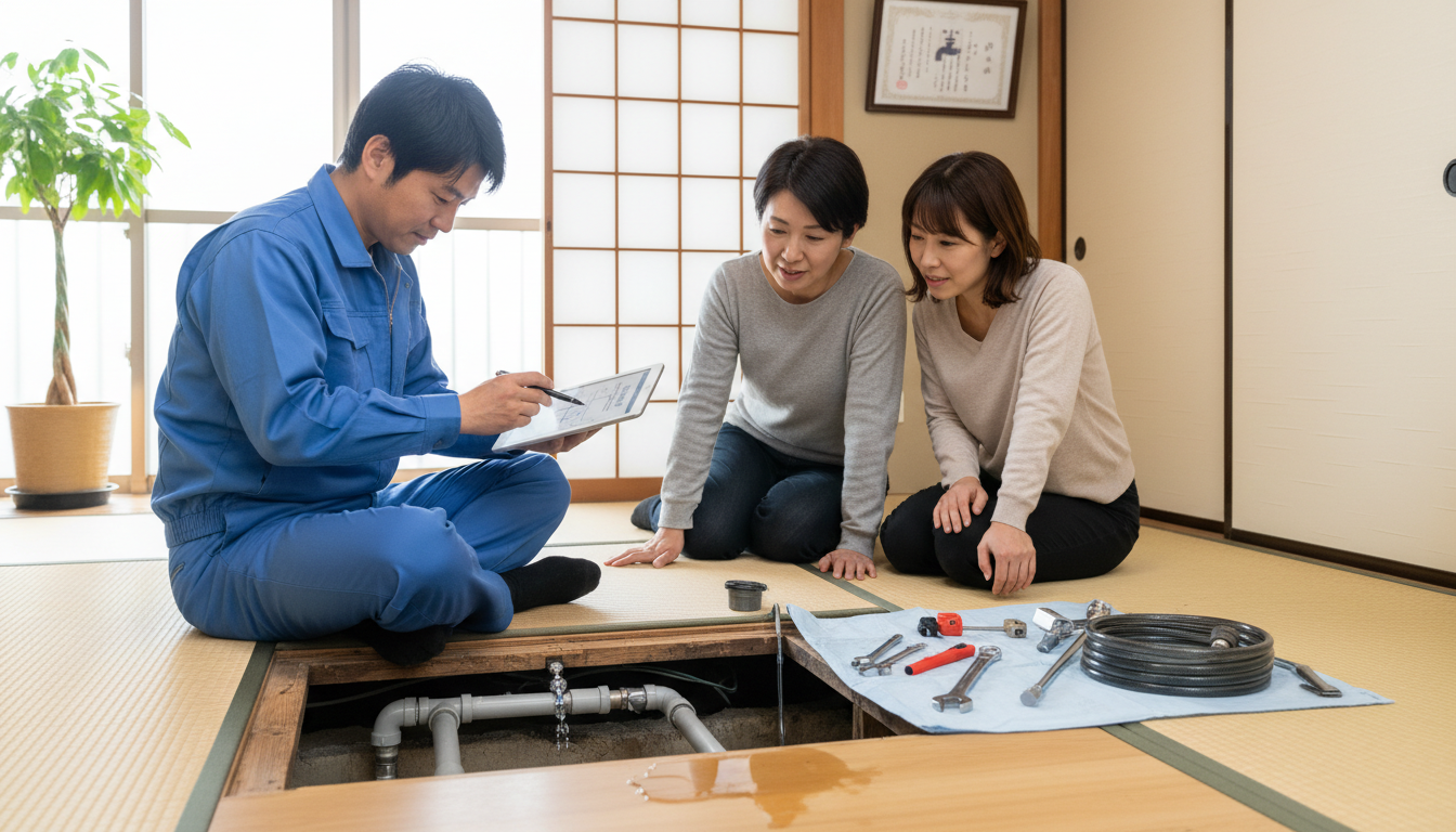 見積もり無料・水道局指定工事店かを確認するに関する画像