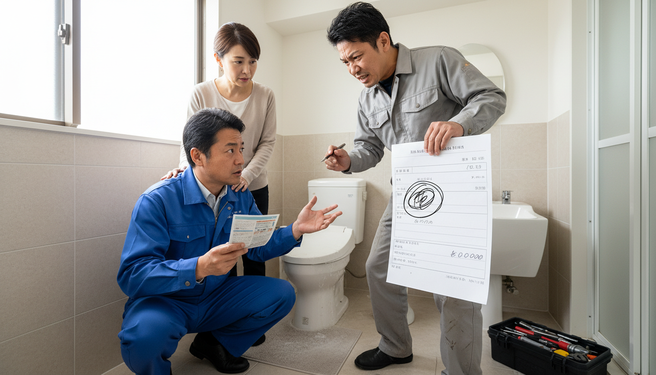 悪徳な水道修理業者に注意！よくあるトラブル事例と回避策に関する画像