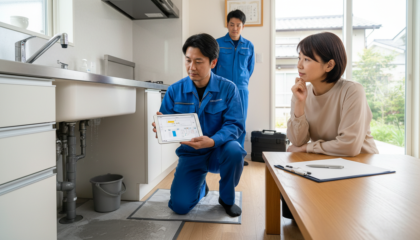 見積もり無料・水道局指定工事店かを確認するに関する画像