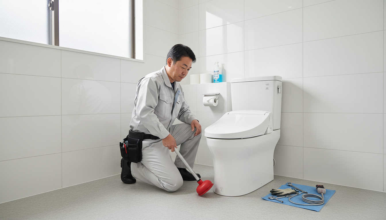 トイレつまりの原因別！自分でできる対処法とプロに任せるべきケースに関する画像