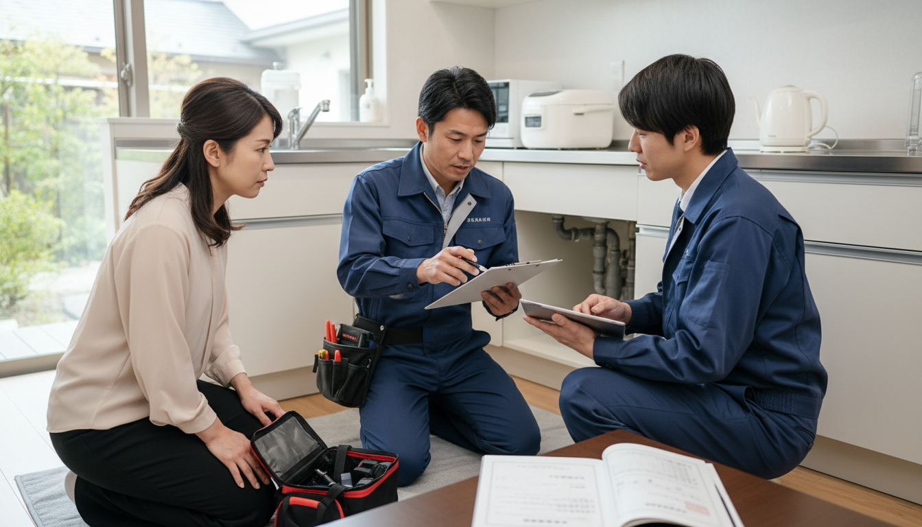 見積もり無料・水道局指定工事店かを確認するに関する画像