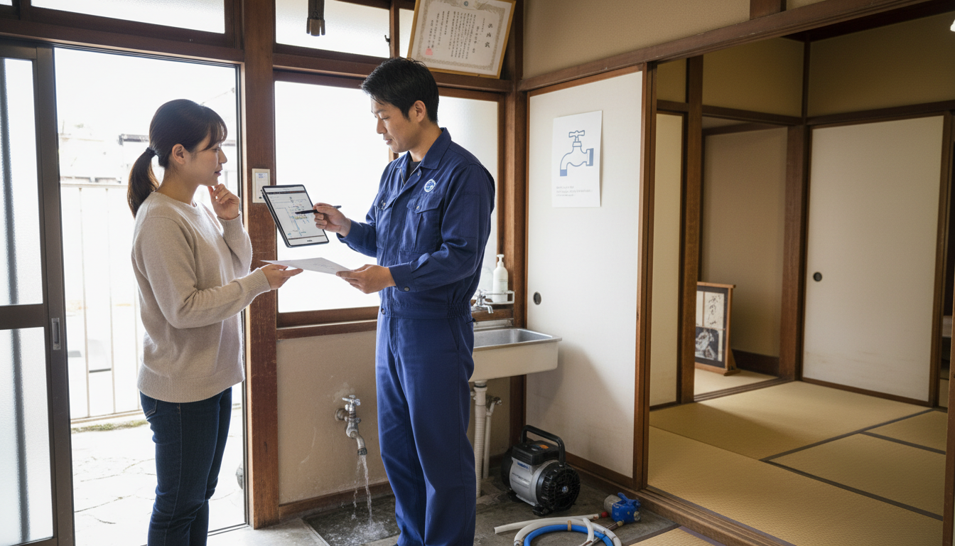 見積もり無料・水道局指定工事店かを確認するに関する画像