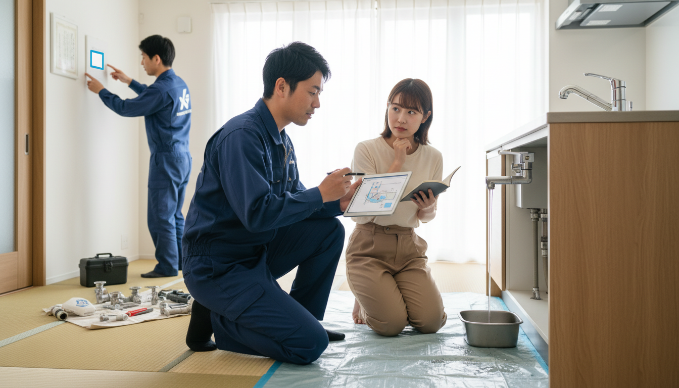 見積もり無料・水道局指定工事店かを確認するに関する画像