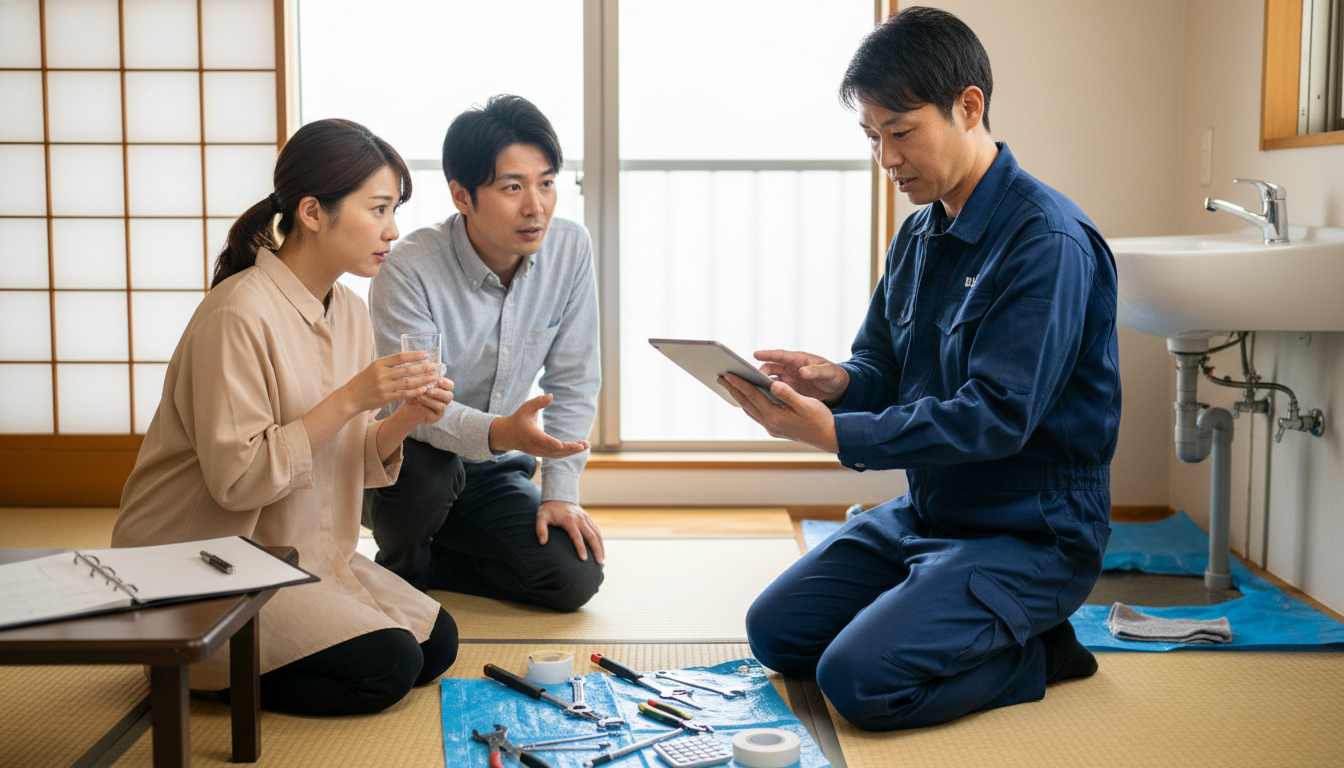 見積もり無料・水道局指定工事店かを確認するに関する画像