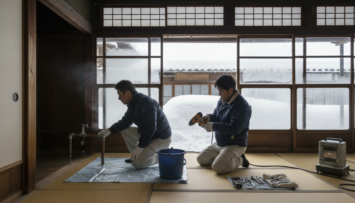 大桑村の地域特性と水道業者の関係性に関する画像