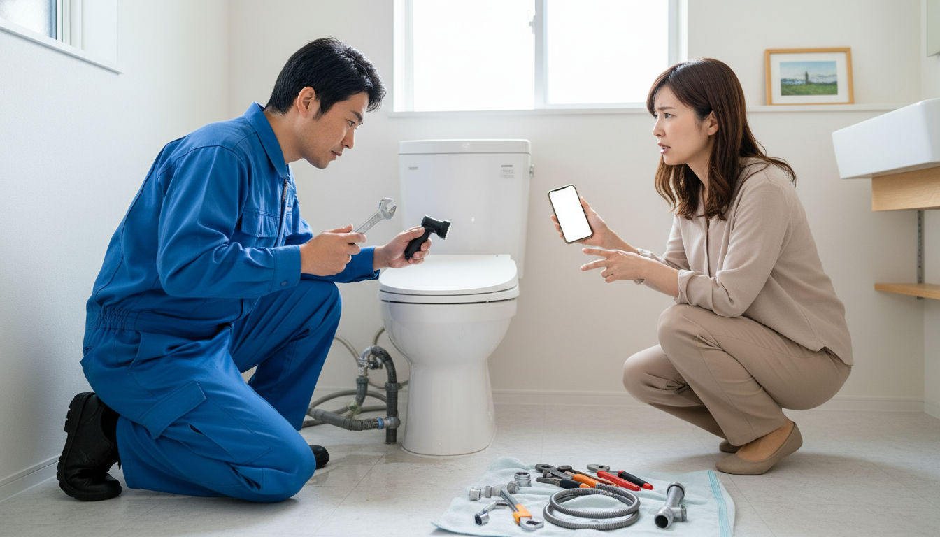 悪質な水道業者を避けるためのチェックポイントに関する画像