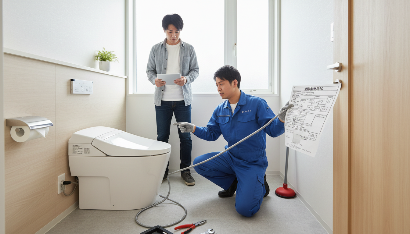 小平市でトイレつまりを依頼する際の注意点と悪徳業者の手口に関する画像