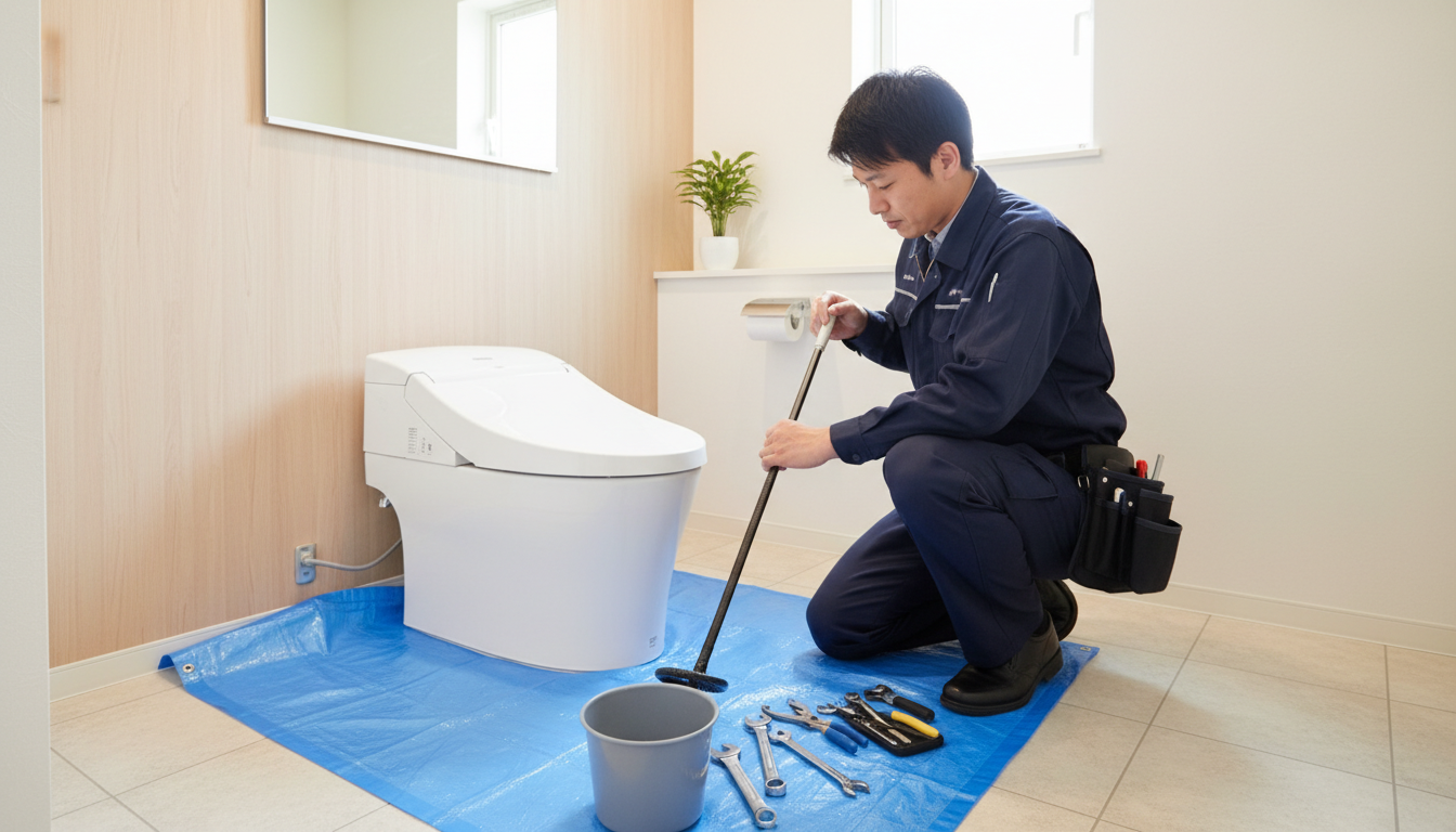 トイレつまりの料金相場と費用を安く抑えるコツに関する画像