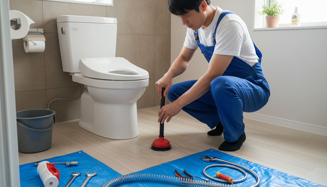 水道業者を呼ぶ前に！自分で試せるトイレつまり解消法に関する画像