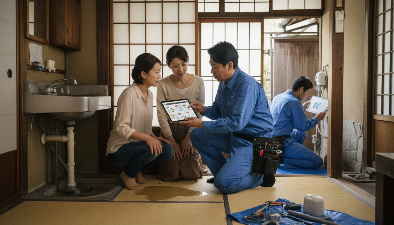 見積もり無料・水道局指定工事店かを確認するに関する画像