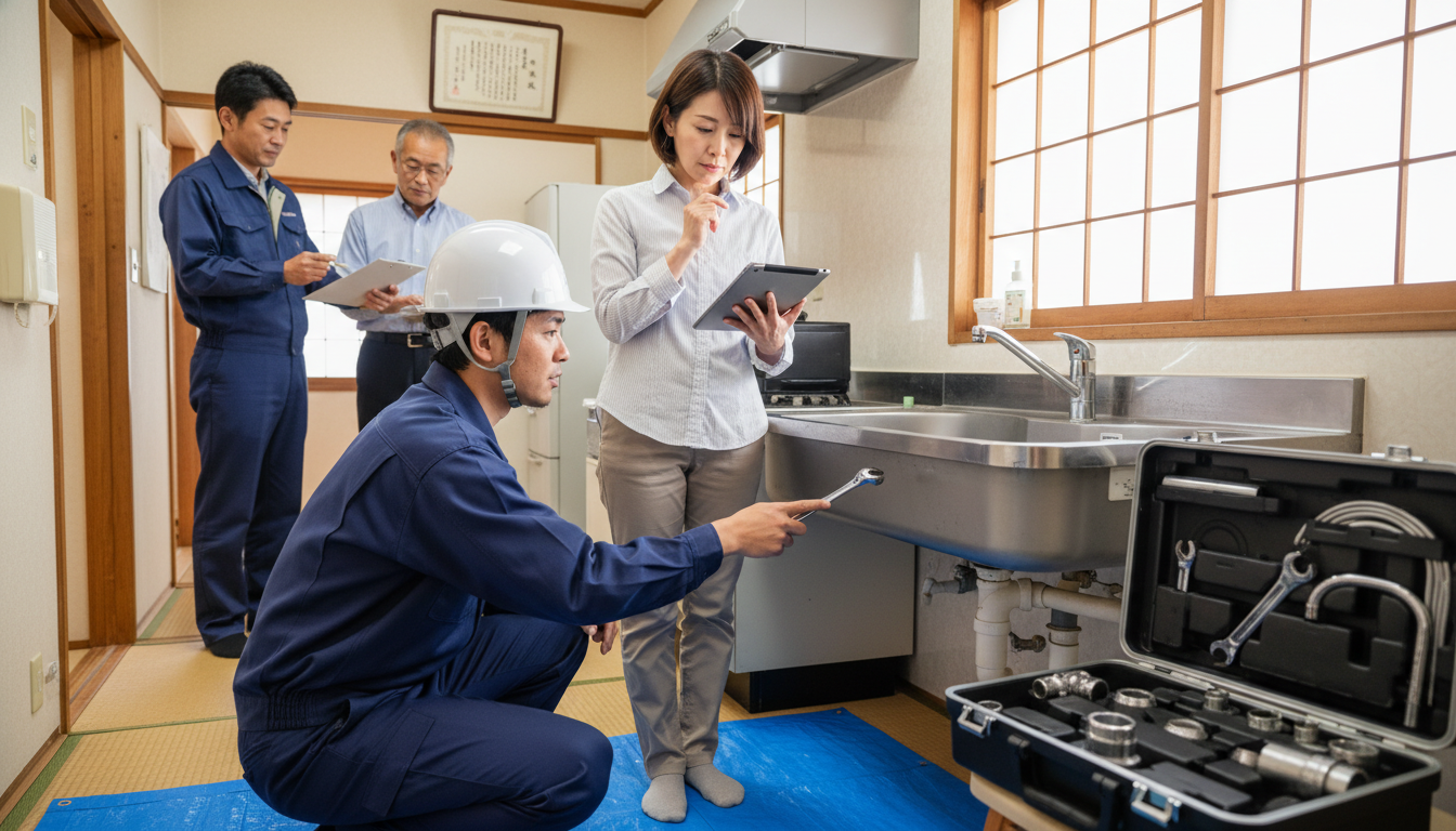 見積もり無料・水道局指定工事店かを確認するに関する画像