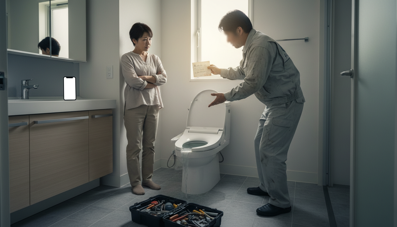 要注意！トイレつまり修理で悪徳業者に騙されないための手口と対策に関する画像