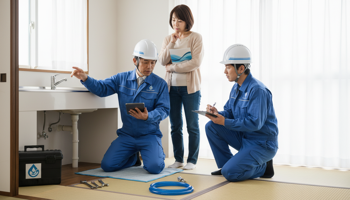 見積もり無料・水道局指定工事店かを確認するに関する画像