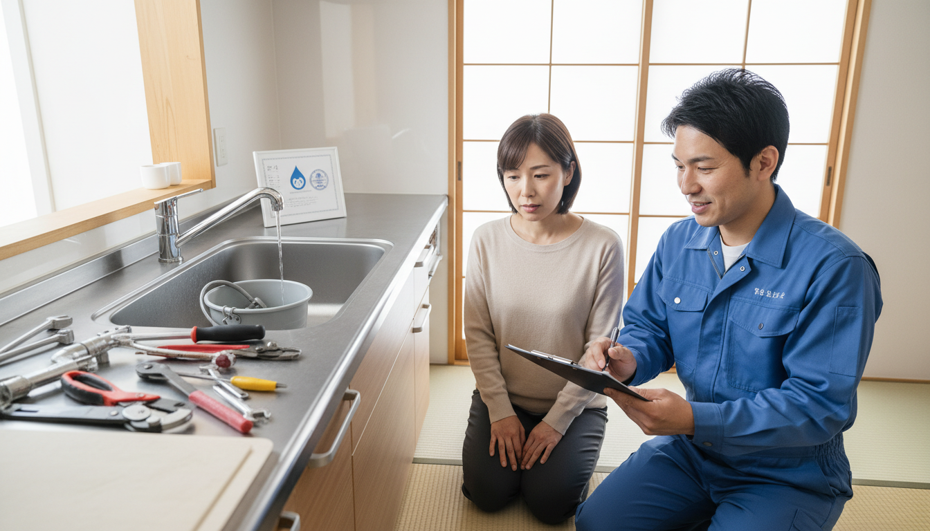 見積もり無料・水道局指定工事店かを確認するに関する画像