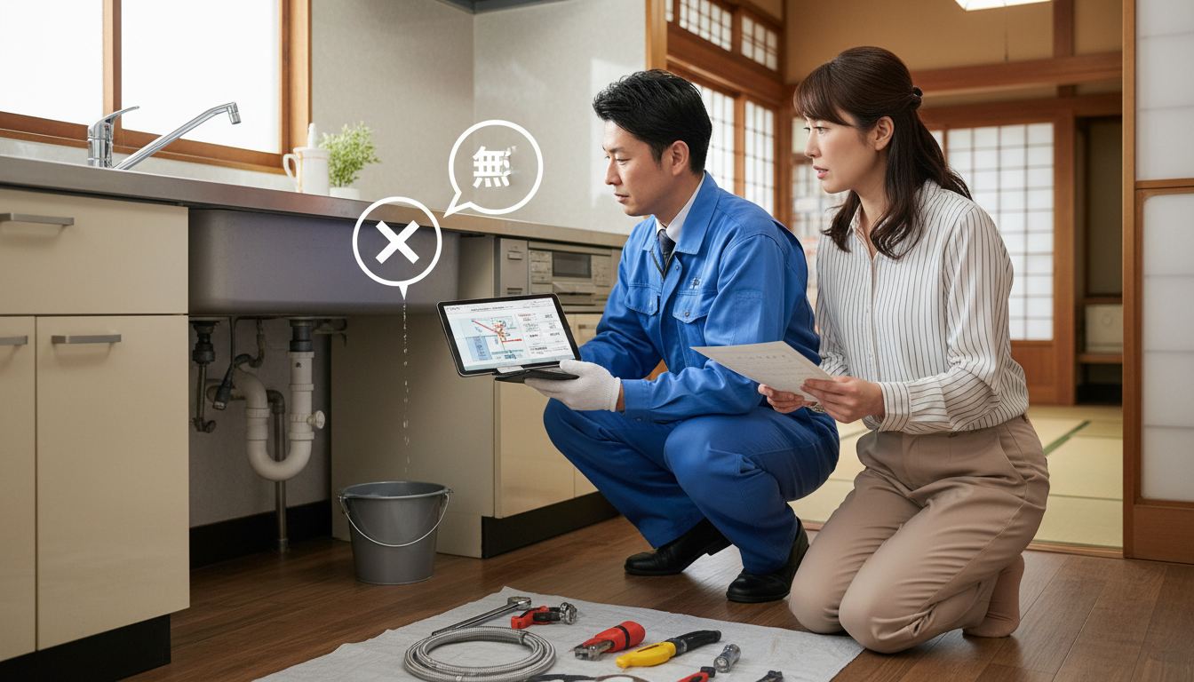 見積もり無料・水道局指定工事店かを確認するに関する画像