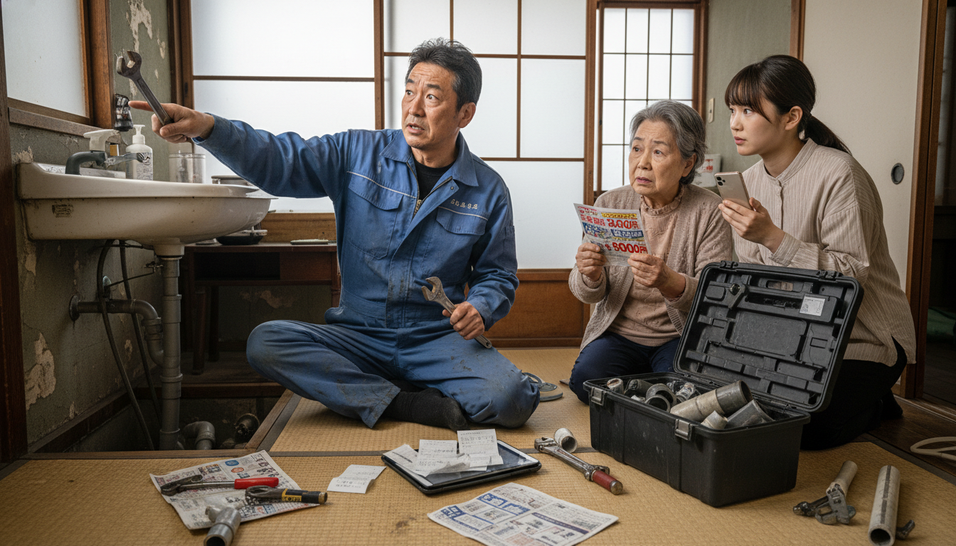 悪質な水道修理業者に注意!よくある手口と対策に関する画像