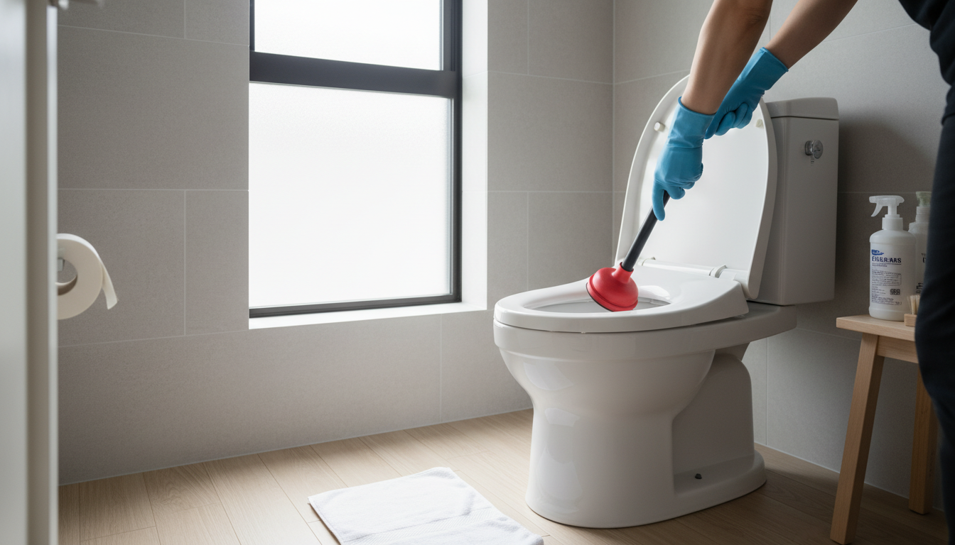 トイレつまりで業者を呼ぶ前に試せることに関する画像