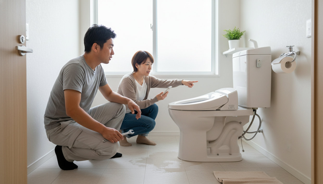 トイレつまりで業者を呼ぶ前に確認すべきことに関する画像