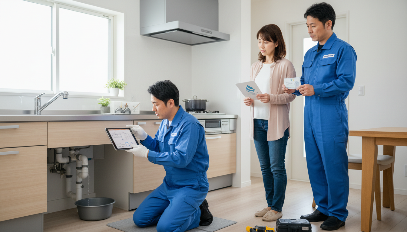 見積もり無料・水道局指定工事店かを確認するに関する画像