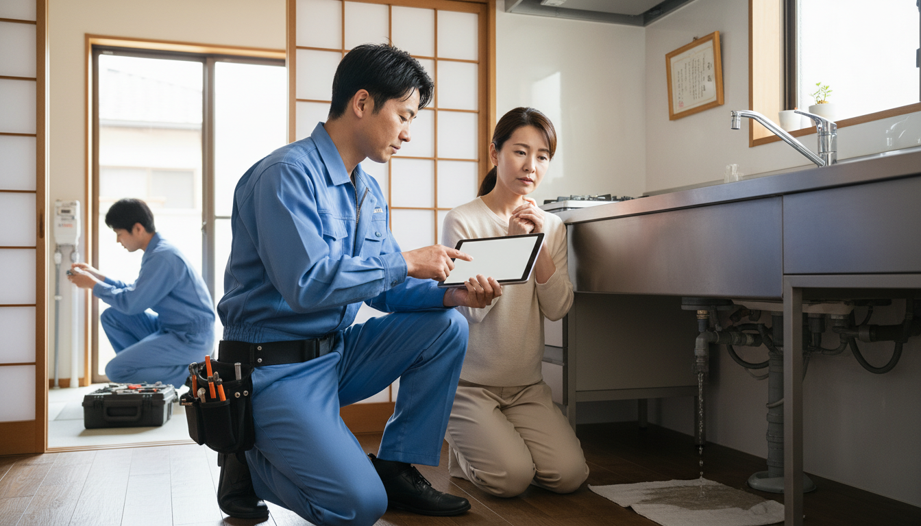 見積もり無料・水道局指定工事店かを確認するに関する画像