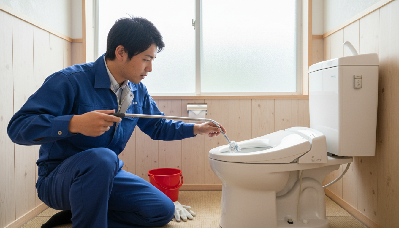 トイレつまりで業者を呼ぶ前に確認すべきことに関する画像