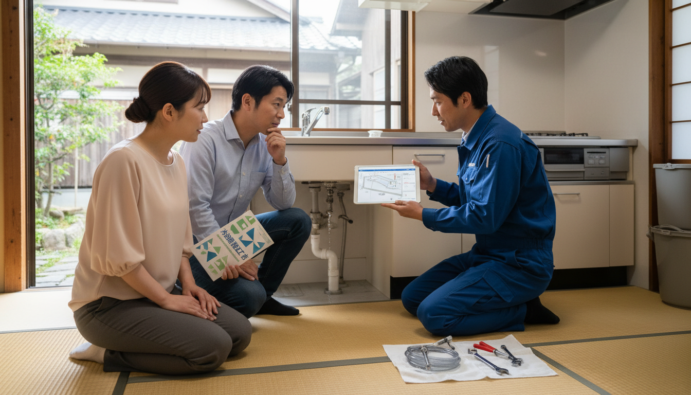 見積もり無料・水道局指定工事店かを確認するに関する画像