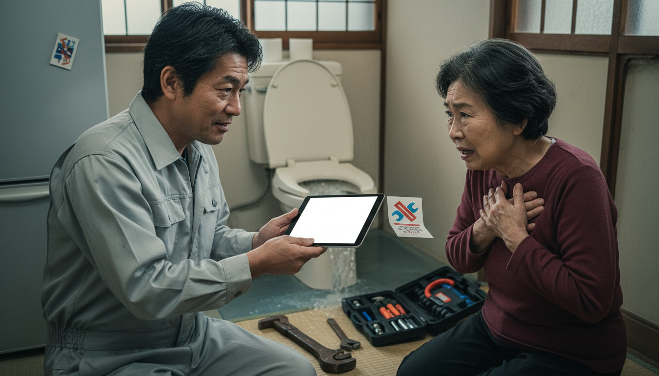 悪徳な水道修理業者に注意!よくあるトラブル事例に関する画像