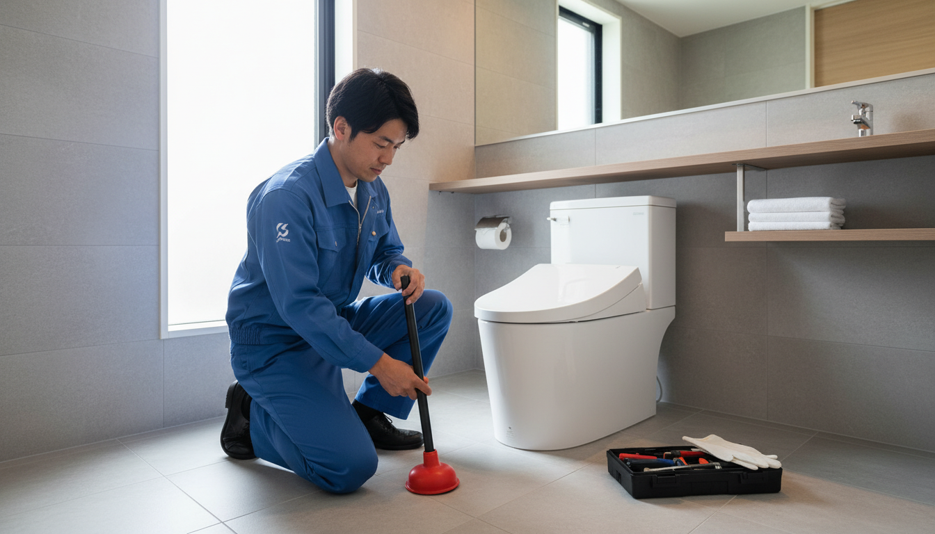 トイレつまりは自分で直せる?業者を呼ぶべきケースとはに関する画像