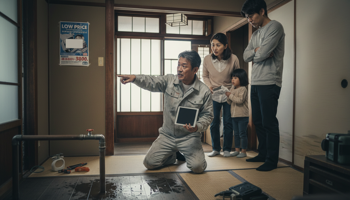 悪質な水道業者に注意！三島町で実際にあったトラブルと回避法に関する画像