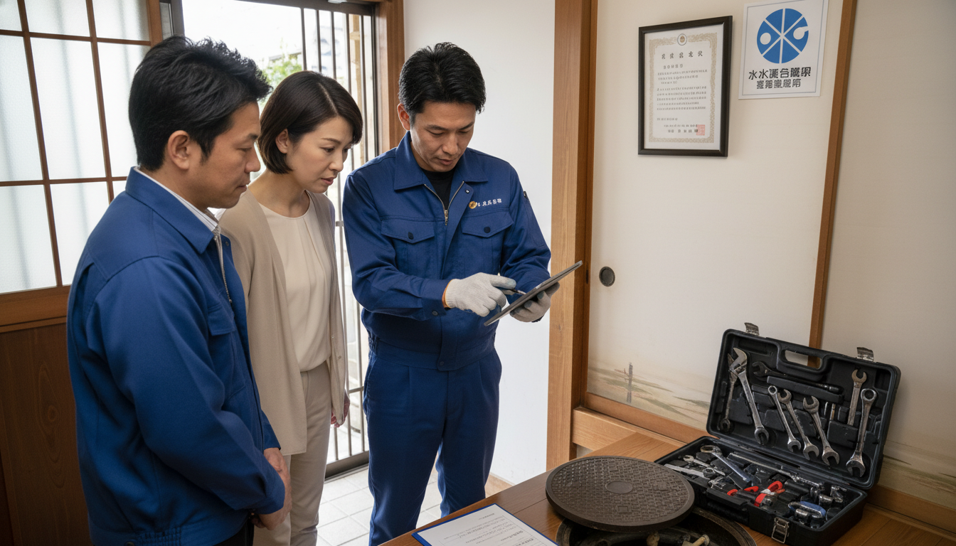 見積もり無料・水道局指定工事店かを確認するに関する画像