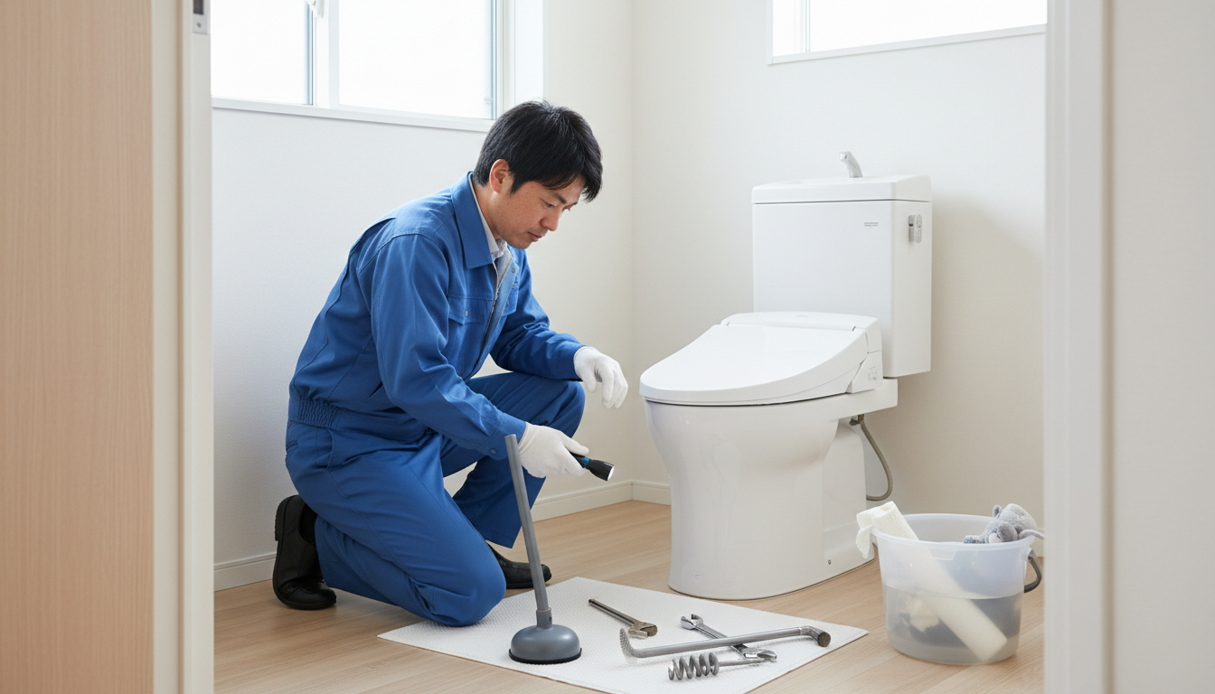 トイレつまりの原因別！自分でできる対処法とプロに任せるべきケースに関する画像