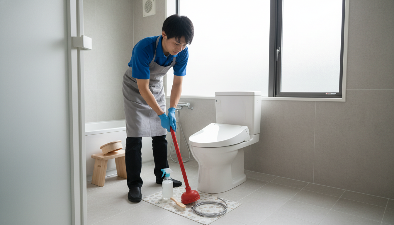 業者を呼ぶ前に試したい!自分でできるトイレつまり解消法と注意点に関する画像