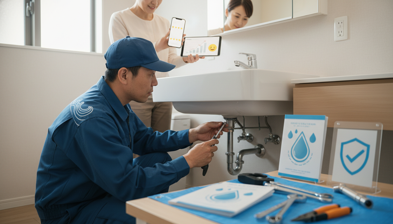 安心して任せられる証！実績・口コミ・保証で選ぶ信頼の水道業者に関する画像